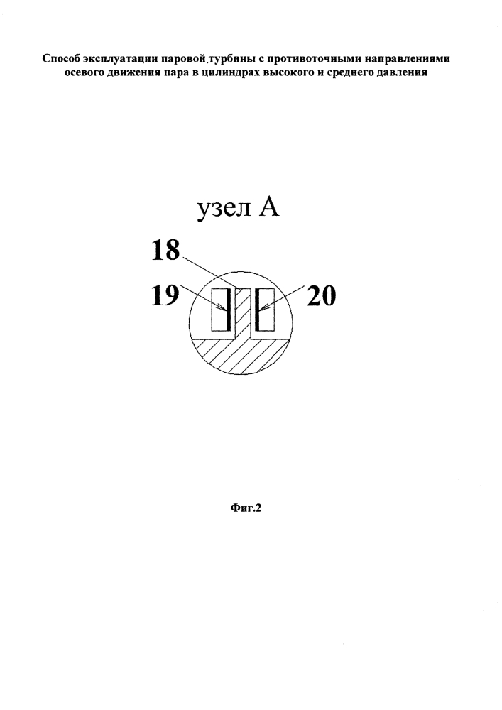 Способ эксплуатации паровой турбины с противоточными направлениями осевого движения пара в цилиндрах высокого и среднего давления (патент 2615875)