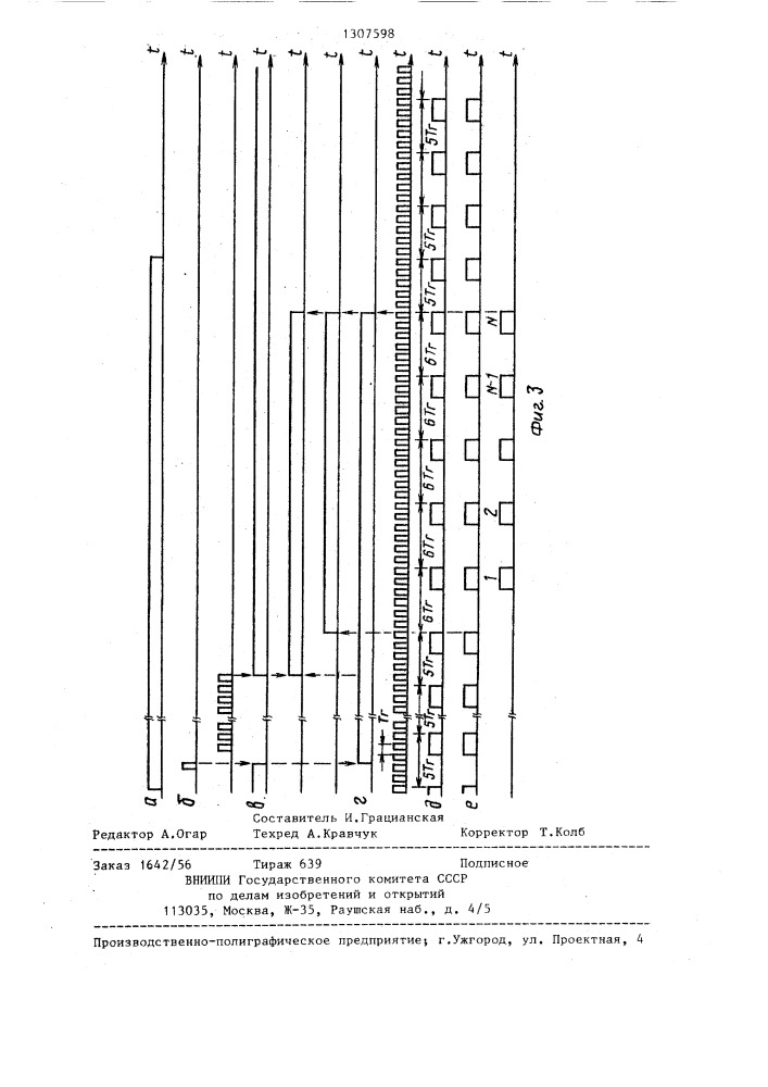 Устройство для коррекции шкалы времени (патент 1307598)