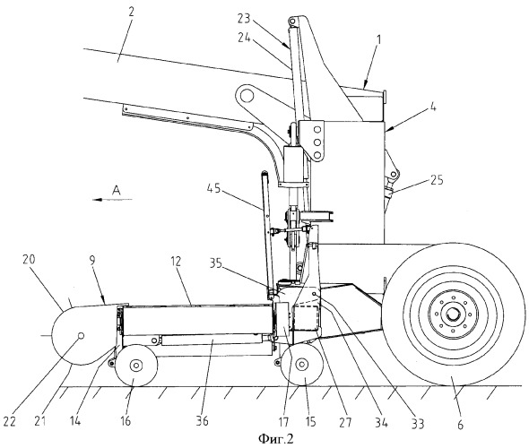 Сельскохозяйственная машина для валкования и подборки скошенной массы, находящейся на земле (патент 2346425)