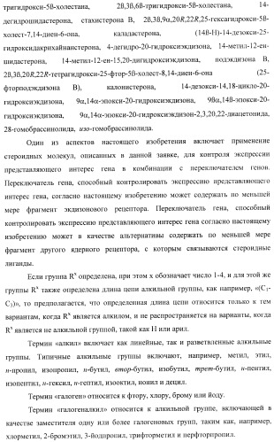 Стероидные лиганды и их применение для модуляции переключения генов (патент 2487134)