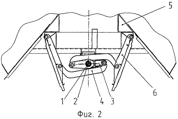 Устройство открывания и закрывания крышек разгрузочных люков вагона-хоппера (патент 2251506)