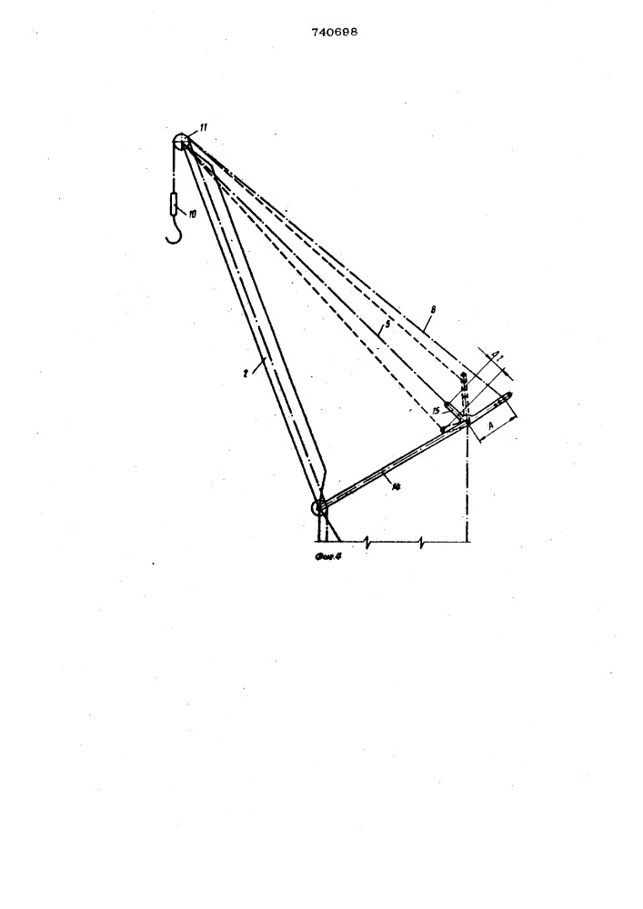 Грузоподъемный кран (патент 740698)