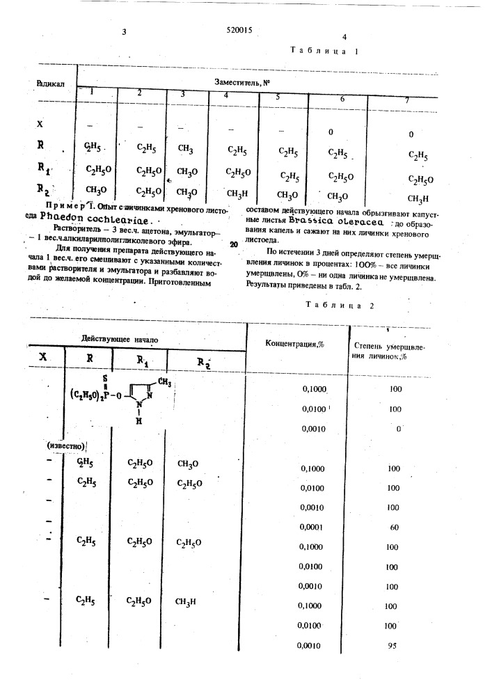 Способ борьбы с насекомыми и клещами (патент 520015)