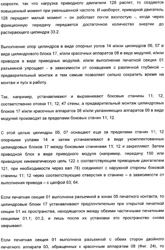 Печатная секция рулонной ротационной печатной машины (патент 2364515)