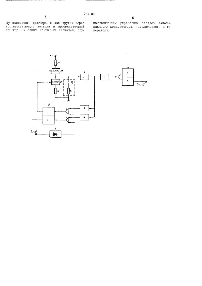 Устройство для выделения синхросигнала при воспроизведении информации с л\агнитногоносителя (патент 287100)