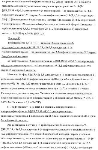 Пуриновые производные в качестве агонистов рецептора a2a (патент 2400483)