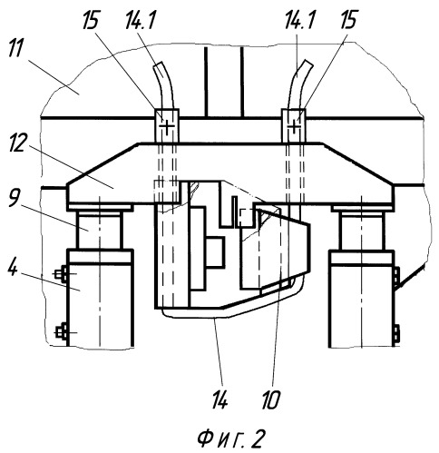 Устройство для подъема и постановки на путь сошедшего с рельсов подвижного состава (патент 2501694)