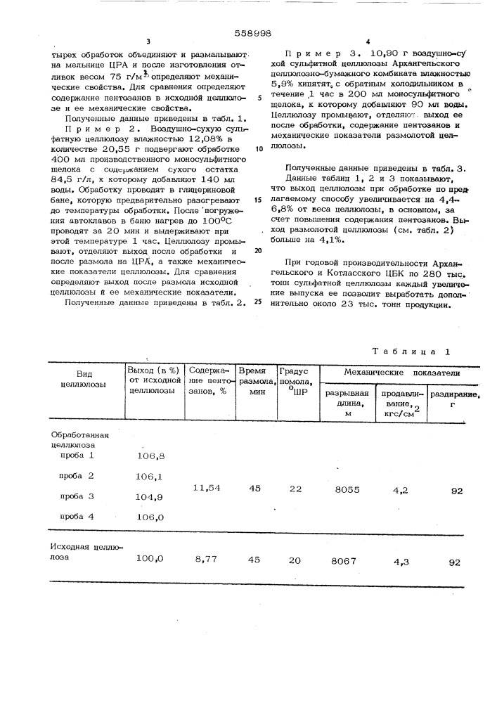 Способ обработки целлюлозы после варки (патент 558998)