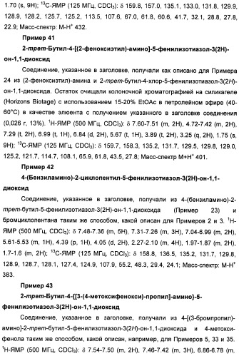 Неанилиновые производные изотиазол-3(2н)-он-1,1-диоксидов как модуляторы печеночных х-рецепторов (патент 2415135)