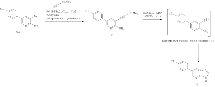 Новые способы получения пропан-1-сульфоновой кислоты {3-[5-(4-хлор-фенил)-1н-пирроло[2,3-b]пиридин-3-карбонил]-2,4-дифтор-фенил}-амида (патент 2575478)