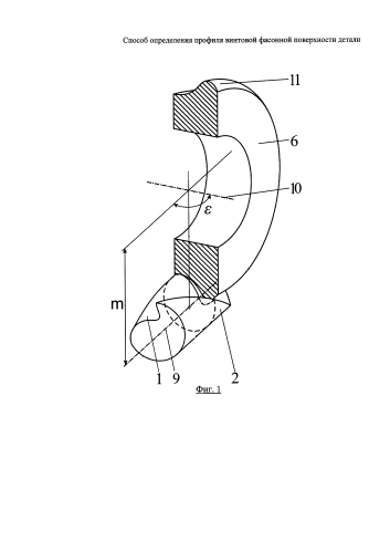 Способ определения профиля винтовой фасонной поверхности детали (патент 2587201)