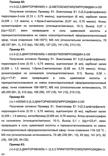 Новые двузамещенные фенилпирролидины в качестве модуляторов кортикальной катехоламинергической нейротрансмиссии (патент 2471781)