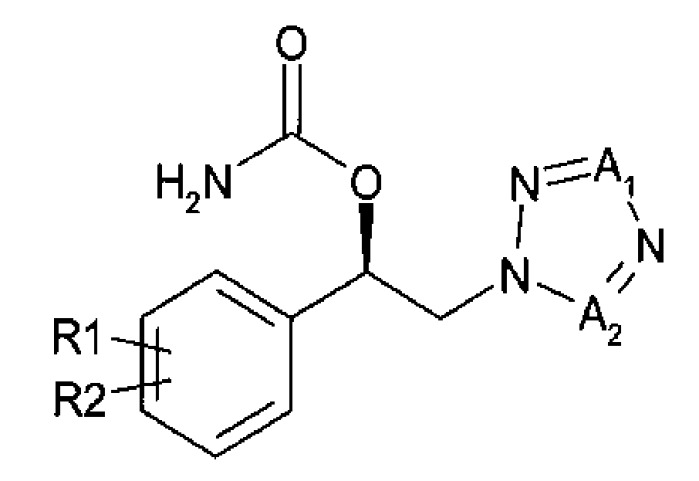 Способ получения (r)-1-арил-2-тетразолилэтилового эфира карбаминовой кислоты (патент 2539983)