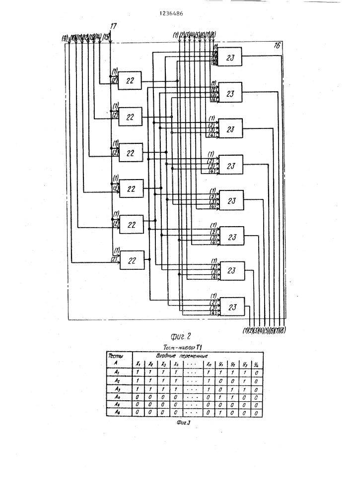 Устройство для контроля программируемых логических матриц (патент 1236486)