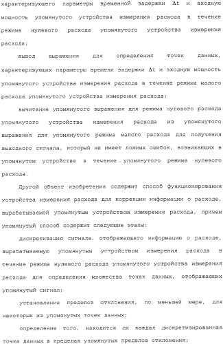 Способ и устройство для коррекции выходной информации в устройстве измерения расхода (патент 2320966)