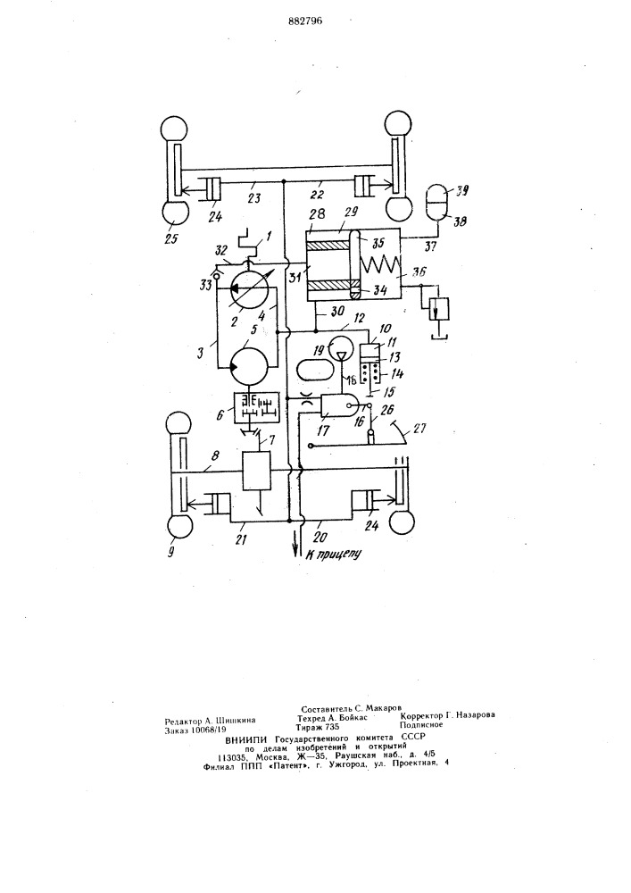 Колесное транспортное средство (патент 882796)
