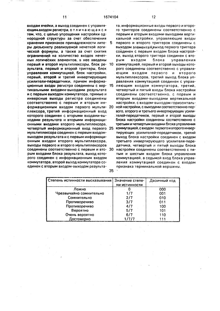 Ячейка однородной структуры (патент 1674104)