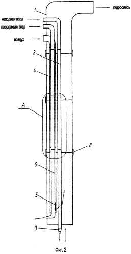 Скважинный эрлифтный снаряд для гидродобычи полезных ископаемых (патент 2327041)