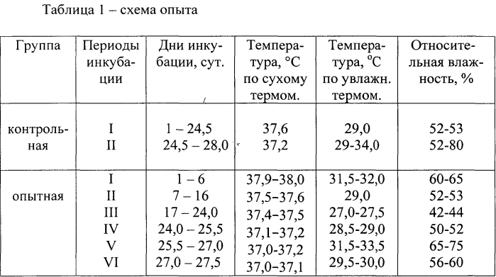 Способ инкубации яиц индеек (патент 2564863)