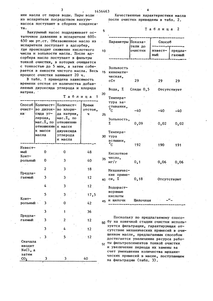 Способ регенерации отработанного компрессорного масла (патент 1456463)