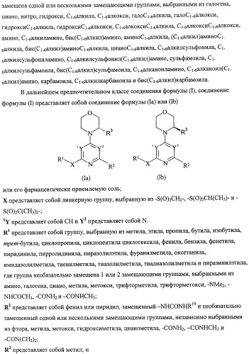 Производные морфолинопиримидина, полезные для лечения пролиферативных нарушений (патент 2440349)