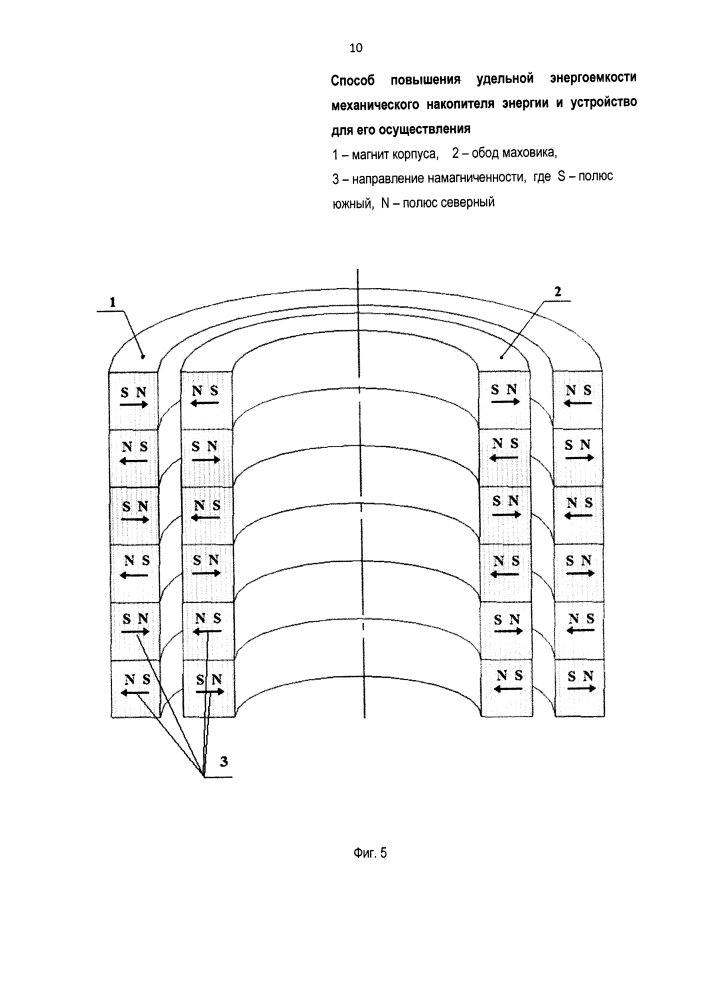Способ повышения удельной энергоемкости механического накопителя энергии и устройство для его осуществления (патент 2612453)