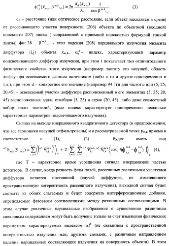 Способ формирования изображений в миллиметровом и субмиллиметровом диапазоне волн (варианты), система формирования изображений в миллиметровом и субмиллиметровом диапазоне волн (варианты), диффузорный осветитель (варианты) и приемо-передатчик (варианты) (патент 2349040)