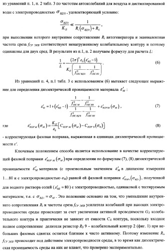 Автогенераторный диэлькометрический преобразователь и способ определения диэлектрических характеристик материалов с его использованием (варианты) (патент 2361226)