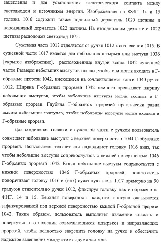 Электрические зубные щетки, излучающие свет с высокой интенсивностью (патент 2322215)