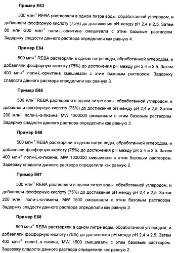 Композиции натурального интенсивного подсластителя с улучшенным временным параметром и(или) корригирующим параметром, способы их приготовления и их применения (патент 2459434)