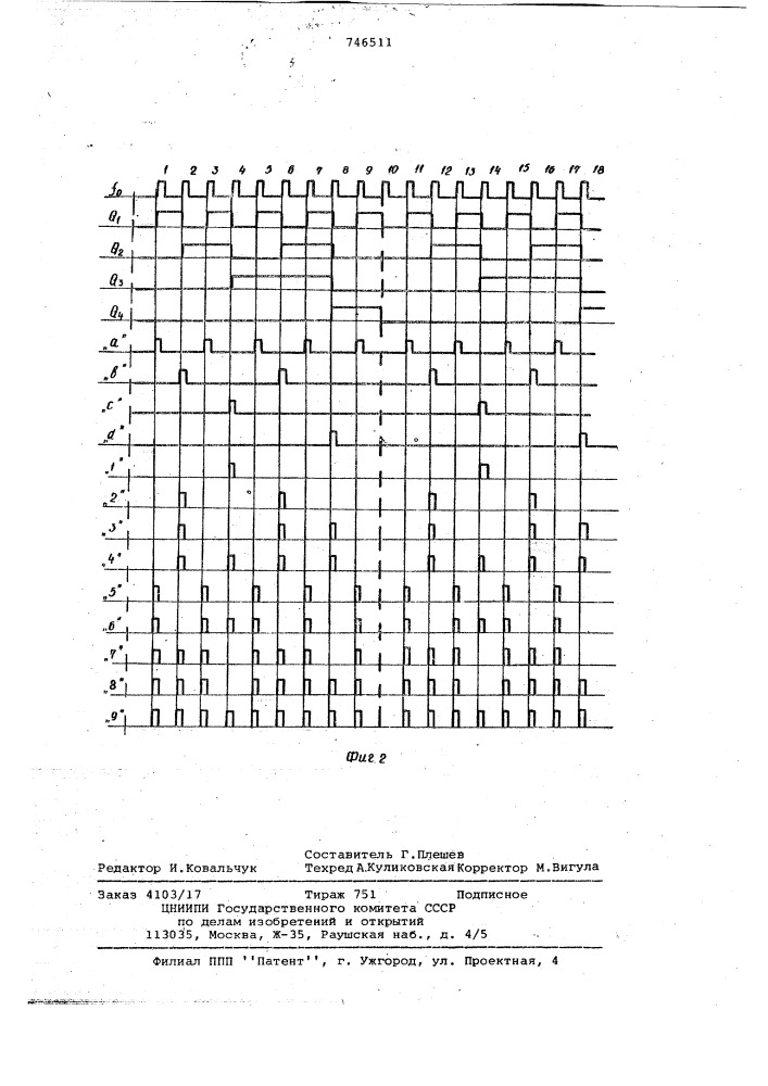 Множительно-делительное устройство (патент 746511)