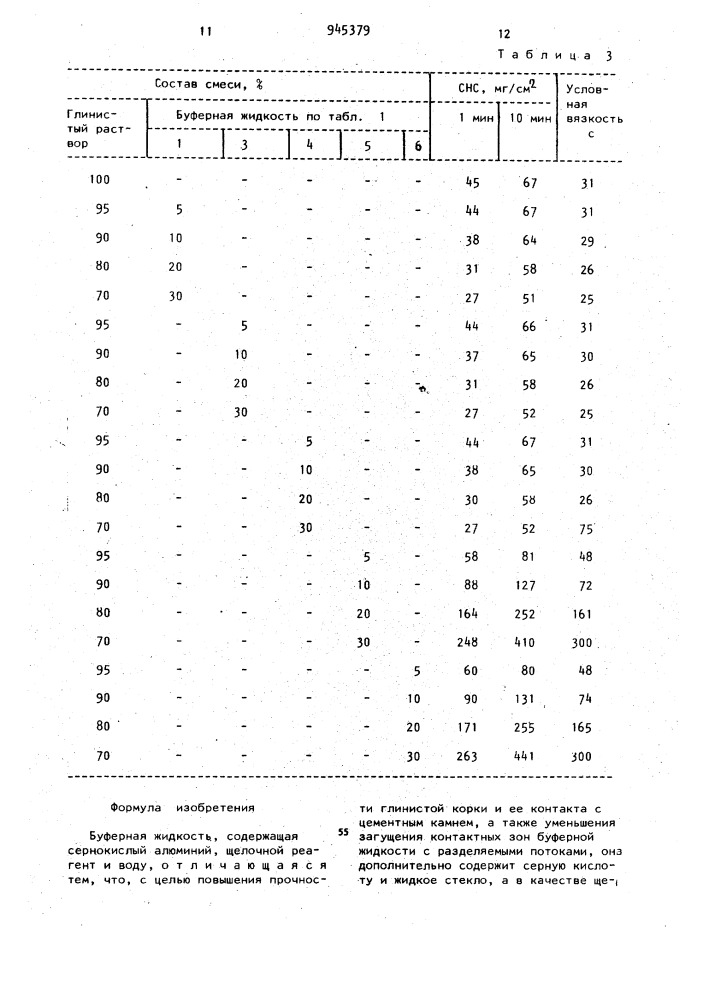 Буферная жидкость (патент 945379)