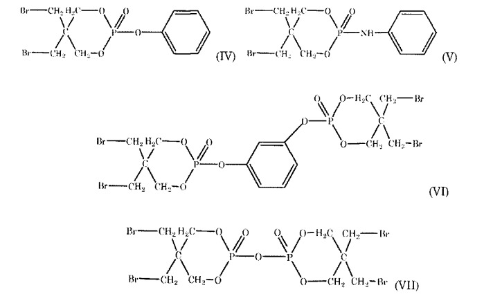 Экструдированные полимерные пеноматериалы, содержащие бромированные 2-оксо-1,3,2-диоксафосфоринановые соединения в качестве огнезащитных добавок (патент 2484108)
