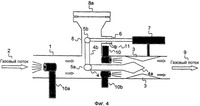 Устройство для воздействия на поток в соединительной трубе реактор газификации угля/газоохладитель (патент 2519074)