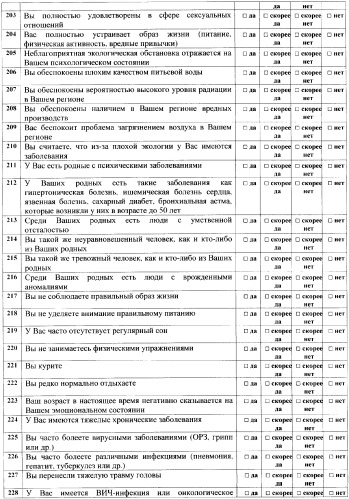 Способ оценки ментальной экологии личности (патент 2347528)