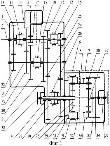 Коробка передач (патент 2319623)