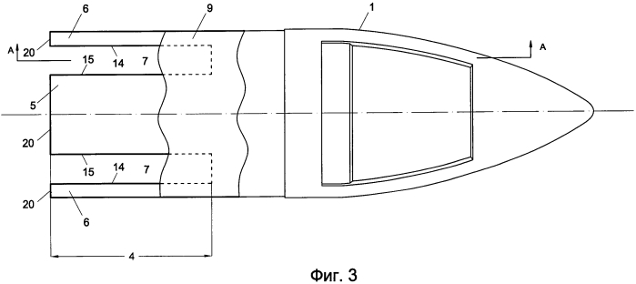 Корпус водоизмещающего судна-полутримарана (патент 2566804)
