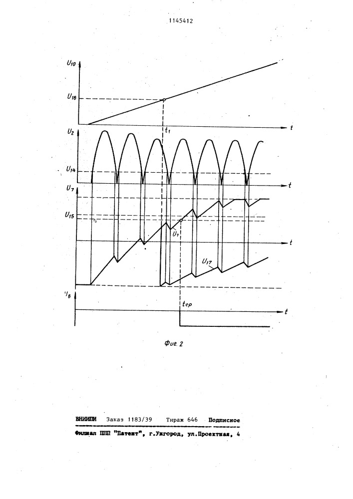 Устройство для токовой защиты электродвигателя (патент 1145412)