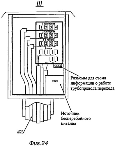 Переход газонефтепровода и способ его сборки, хомут-стяжка, опорно-направляющее кольцо для перехода и устройство для сборки кольца. (патент 2526137)