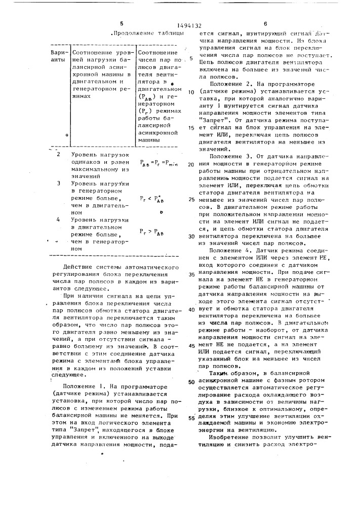 Электромашинный агрегат (патент 1494132)