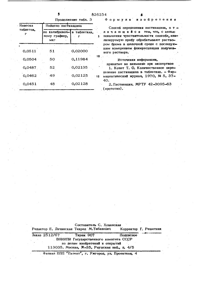 Способ определения пастинацина (патент 826234)