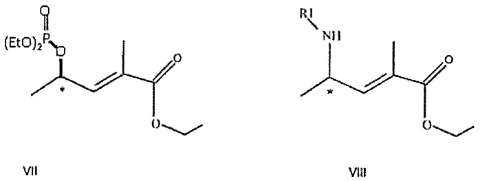 Энантиоселективный синтез производных гамма-амино-альфа, бета-ненасыщенных карбоновых кислот (патент 2512499)