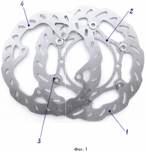 Ротор тормозного диска мотоцикла (патент 2454577)