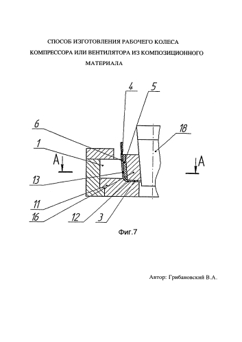 Способ изготовления рабочего колеса компрессора или вентилятора из композиционного материала (патент 2586553)