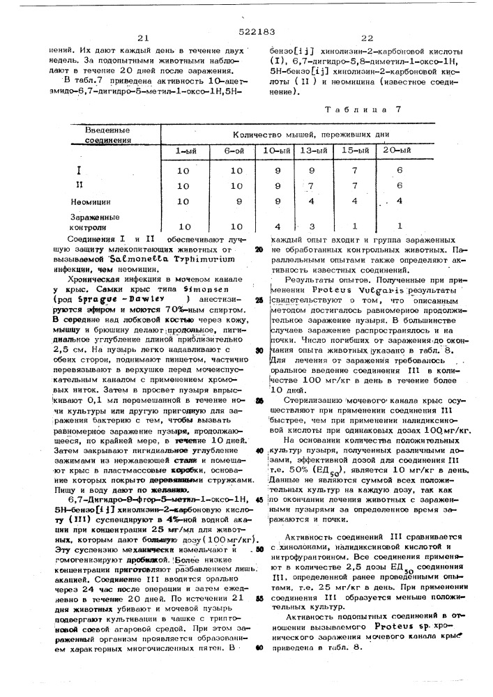 Замещенные бензо( )хинолизин2-карбоновые кислоты или их производные по карбоксильной группе (патент 522183)