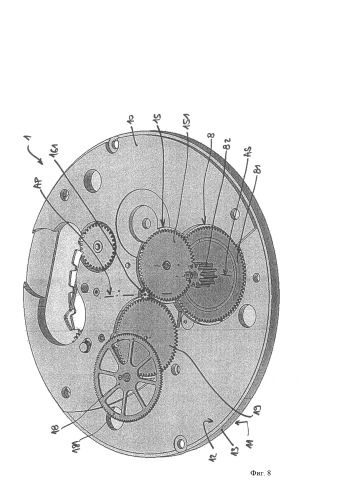 Часовой механизм с уменьшенной высотой и большим запасом хода (патент 2592761)