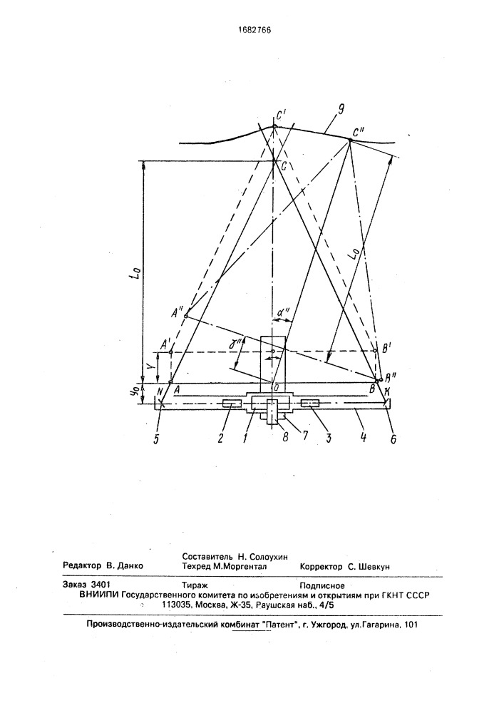 Способ бесконтактного измерения расстояний (патент 1682766)