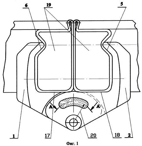 Замок для соединения опалубочных щитов (патент 2267587)