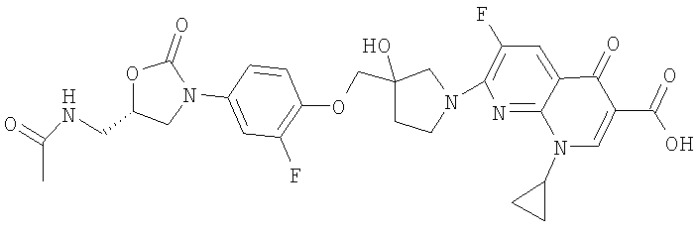 Оксазолидинон-хинолонгибридные антибиотики (патент 2371443)