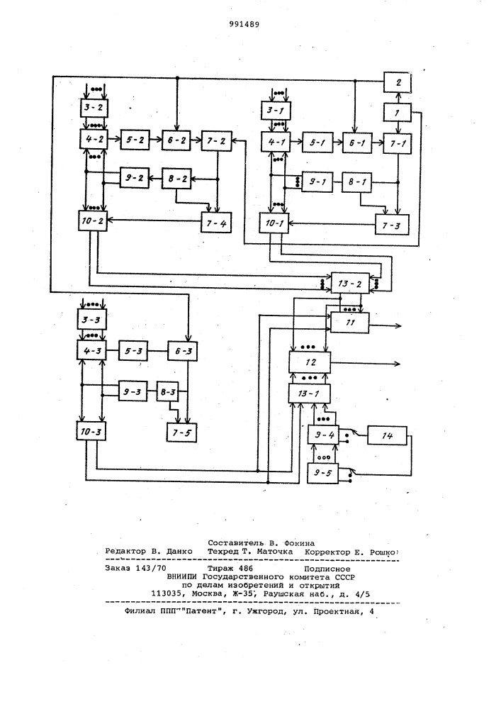Устройство для формирования фигур конического сечения на экране электронно-лучевой трубки (патент 991489)